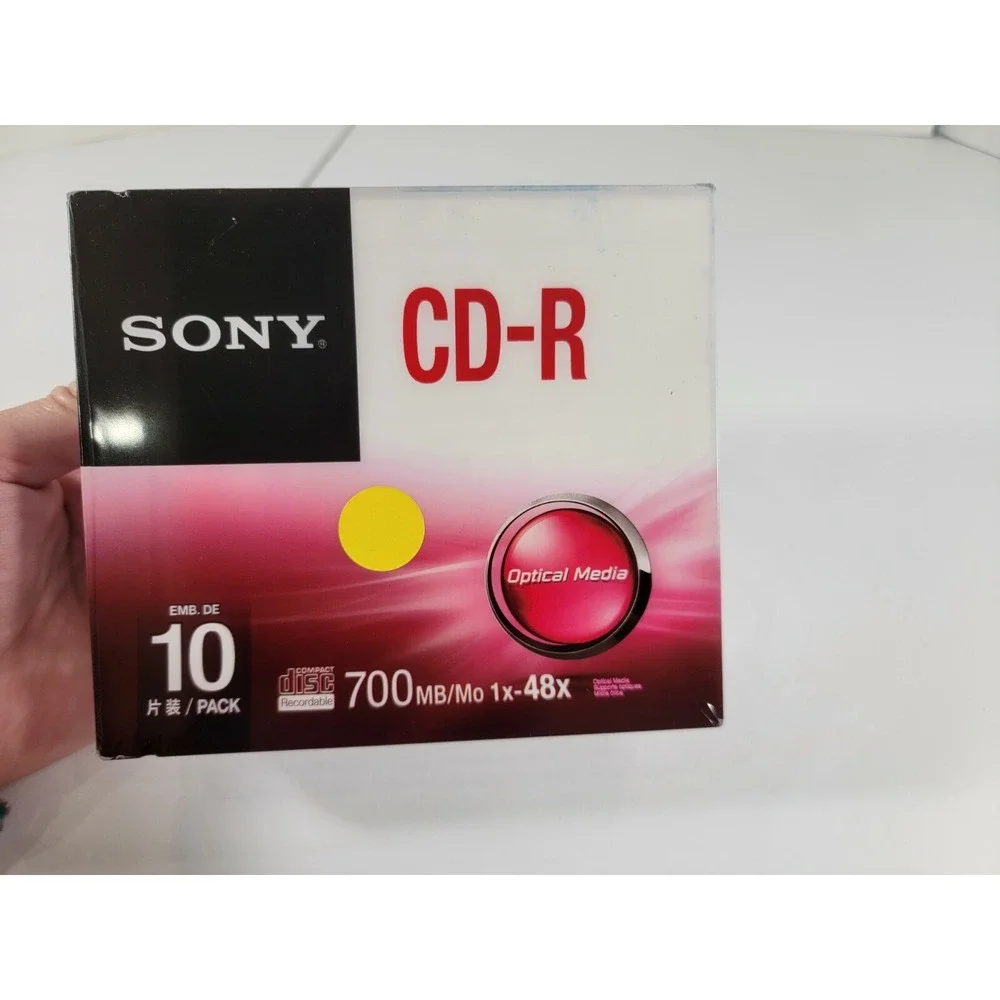 Sony CD-R 30 Pack (w/slim jcs)700MB/Mo 1x-48x speed Optical Media Factory Sealed